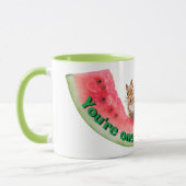 Mug Chipmunks mangeant de la pastèque (Gauche)