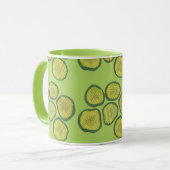 Mug Chips de chiche doux Vert Kascher Dill Chip de chi (Devant gauche)