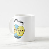 Mug Chips de pêche Funny Food Pun (Devant gauche)