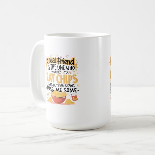 Mug Chips et amis véritables (Devant gauche)