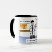Mug Chiropractor - Dessin masculin par PrintedPerfecti (Devant gauche)