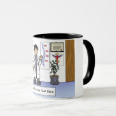 Mug Chiropractor - Dessin masculin par PrintedPerfecti (Devant droit)