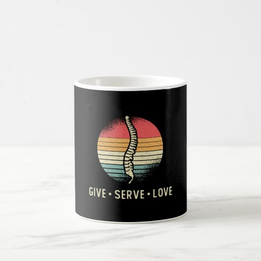 Mug Chiropractor Give Serve Love Chiro Chiropractic (Centre)