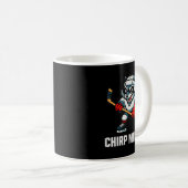 Mug Chirp Meister Funny Hockey Raccoon Traalker  (Devant droit)