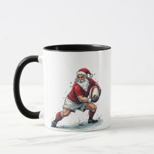 Mug Chirstmas Imaginaire Football Jouer Père Noël