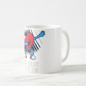 Mug Chirurgie cardiaque ouverte Chirt Survivant après (Devant droit)