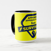 Mug Chirurgie d'appendicectomie drôle de retrait de l' (Devant gauche)
