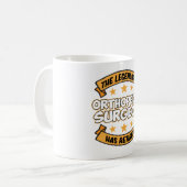 Mug Chirurgie de retraite pour chirurgien orthopédique (Devant gauche)