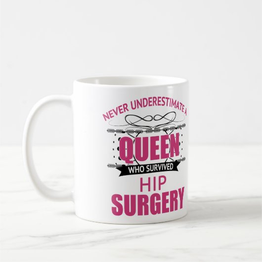 Mug Chirurgie Hip Récupération Pour Les Femmes (Gauche)