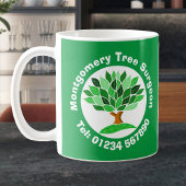 Mug Chirurgien Arbre. Découpage et découpage des arbre