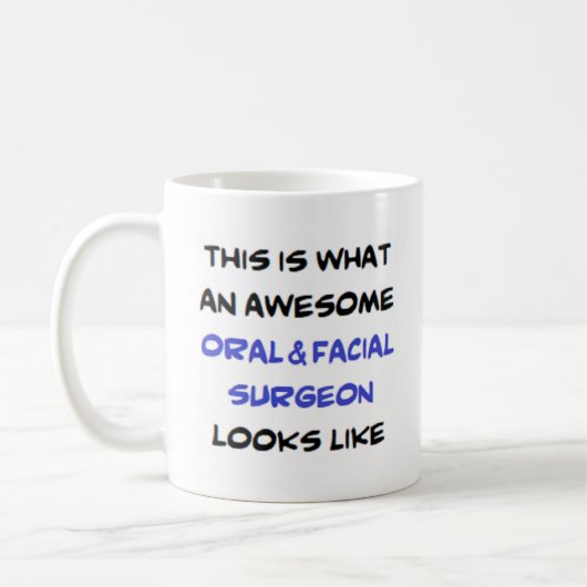 Mug chirurgien buccal & facial, génial (Gauche)