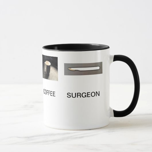 MUG CHIRURGIEN DE CAFÉ DE NEZ D'OREILLE (Droite)