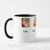 MUG CHIRURGIEN DE CAFÉ DE NEZ D'OREILLE (Gauche)