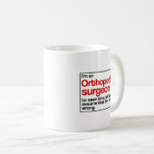 Mug Chirurgien orthopédique (Devant droit)