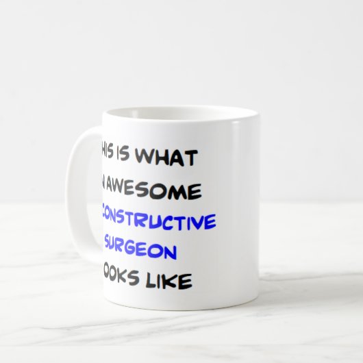 Mug chirurgien reconstructif, awesom (Devant gauche)