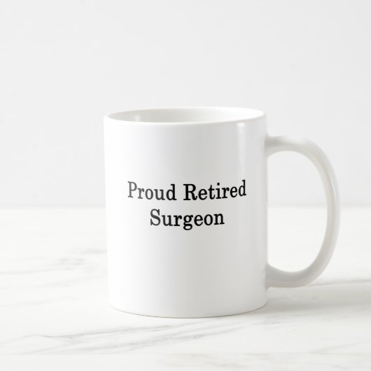 Mug Chirurgien retraité fier (Droite)