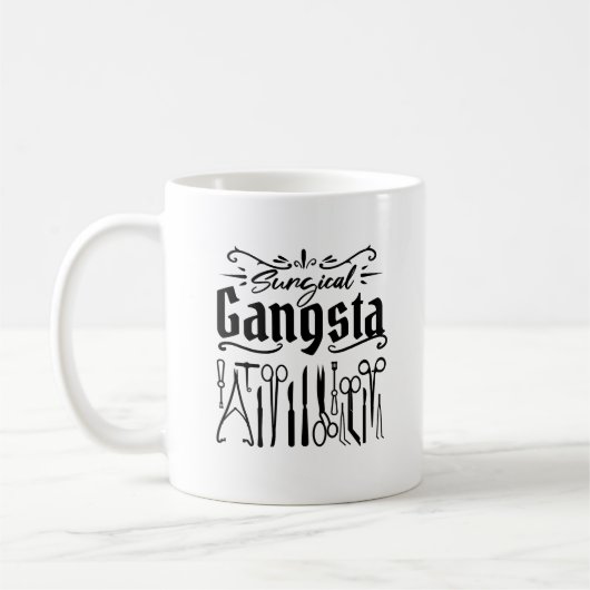 Mug Chirurgien Tech Scrug Technologue Funny Surgery (Gauche)