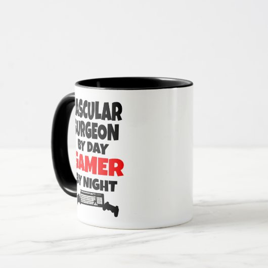 Mug Chirurgien vasculaire gamer (Devant gauche)