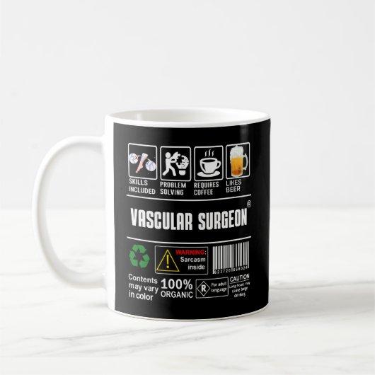 Mug Chirurgien Vasculaire Ss Inclut Le Problème Résoud (Gauche)
