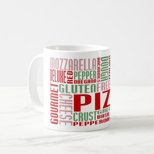 Mug chitChat à la pizza (Devant gauche)