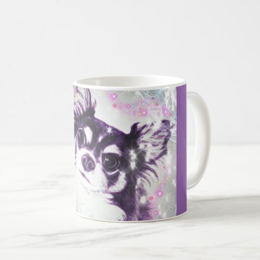 Mug Chiwawa aux cheveux longs (Devant droit)