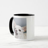 Mug Chiwawa blanc léchant des lèvres (Devant gauche)