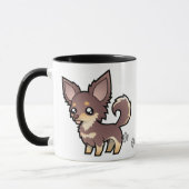 Mug Chiwawa de bande dessinée (long manteau) (Gauche)