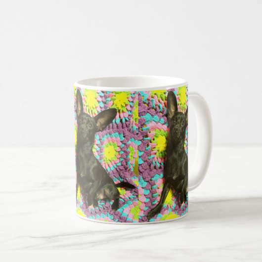 Mug Chiwawa noir (Devant droit)