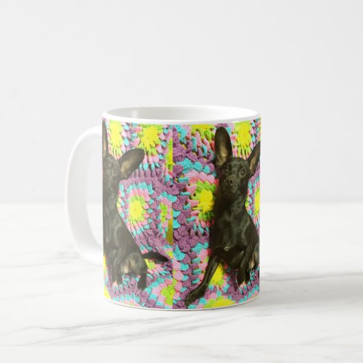 Mug Chiwawa noir (Devant gauche)