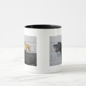 Mug Chiwawa sur le dos de great dane (Centre)