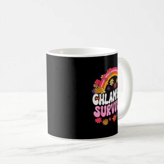 Mug Chlamydia Survivor Funny Graphic  (Devant droit)