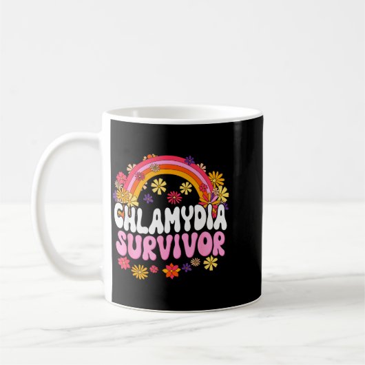 Mug Chlamydia Survivor Funny Graphic  (Gauche)