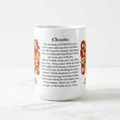 Mug Choate, l'origine, la signification et la crête (Centre)