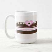 Mug Chocolat aux coeurs roses (Gauche)