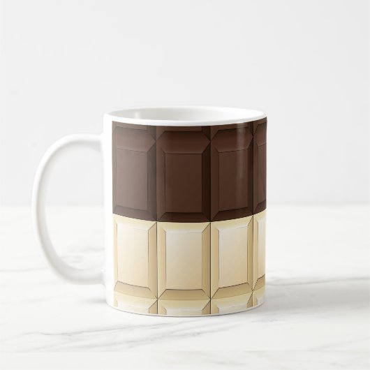 Mug Chocolat Brown Et Blanc (Gauche)
