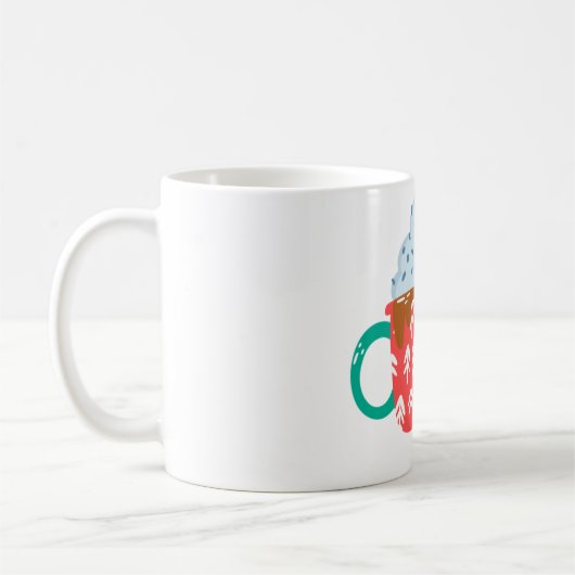 Mug Chocolat chaud avec l'homme de pain d'épices (Gauche)