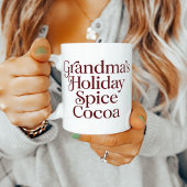 Mug Chocolat Chaud de Mamie, Simple Cocoa de Fêtes