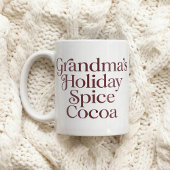 Mug Chocolat Chaud de Mamie, Simple Cocoa de Fêtes
