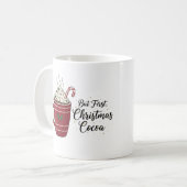 Mug Chocolat Chaud de Noël Cosy Création de Fêtes (Devant gauche)
