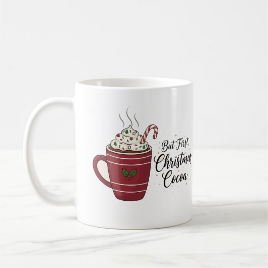 Mug Chocolat Chaud de Noël Cosy Création de Fêtes (Gauche)