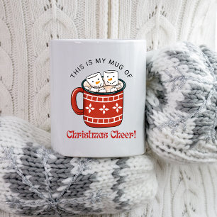 Mug Chocolat chaud de Noël dessiné à la main Amusement