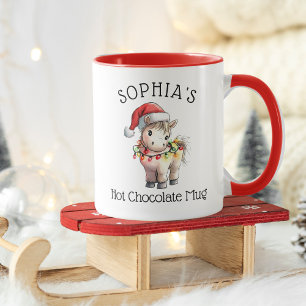 Mug Chocolat chaud personnalisé pour enfants au poney