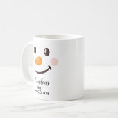 Mug Chocolat Chaud Personnalisé Snowman Kids (Devant gauche)