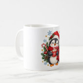 Mug Chocolat Chaud Pingouin Noël Mignon (Devant gauche)