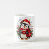 Mug Chocolat Chaud Pingouin Noël Mignon (Centre)