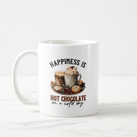 Mug Chocolat chaud saison hivernale (Gauche)