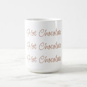 Mug Chocolat Chaud Simple Stylet Typographie De Script (Centre)