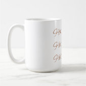 Mug Chocolat Chaud Simple Stylet Typographie De Script (Gauche)