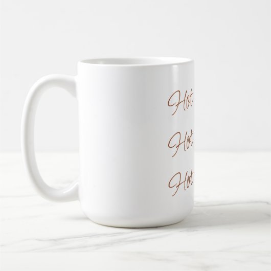 Mug Chocolat Chaud Simple Stylet Typographie De Script (Gauche)