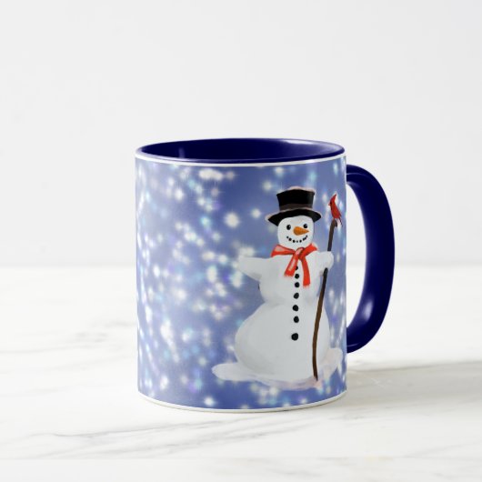 Mug Chocolat chaud Snowman (Devant droit)